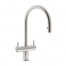 Abode Hesta Pull Out Kitchen Sink Mixer Tap - Brushed Nickel