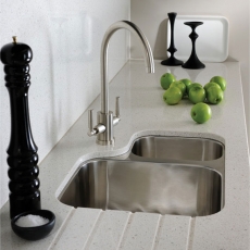 Abode Matrix R50 1.5 Bowl Stainless Steel Undermount Kitchen Sink 572mm x 450mm