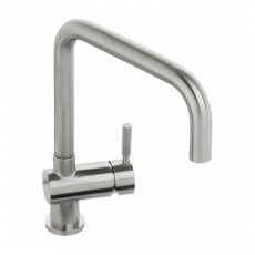 Abode Propus Single Lever Kitchen Sink Mixer Tap - Stainless Steel