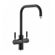 Abode Prostyle 3 IN 1 Quad Spout Monobloc Kitchen Sink Mixer Tap - Matt Black