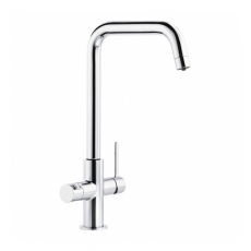Abode Prothia 3 IN 1 Quad Spout Slimline Monobloc Kitchen Sink Mixer Tap - Chrome