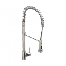 Abode Stalto Professional Pull Out Kitchen Sink Mixer Tap - Stainless Steel