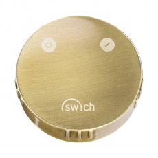 Abode Swich Round Handle Diverter Valve with High Resin Filter - Brushed Brass