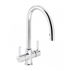 Abode Zest Monobloc Pull Out Kitchen Sink Mixer Tap - Chrome