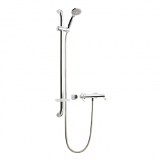 AKW Arka Cool Touch Thermostatic Bar Mixer Shower with Shower Kit - Chrome
