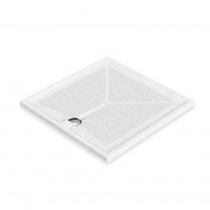 AKW Braddan Square Shower Tray with Gravity Waste 1000mm x 1000mm