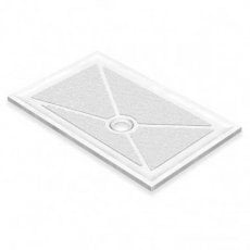 AKW Low Profile Rectangular Shower Tray, 1200mm x 760mm, Non-Handed