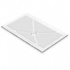 AKW Low Profile Rectangular Shower Tray, 1300mm x 700mm, Non-Handed