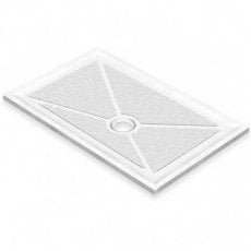 AKW Low Profile Rectangular Shower Tray, 1200mm x 820mm, Non-Handed