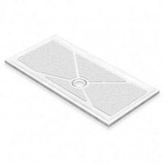 AKW Low Profile Rectangular Shower Tray with Gravity Waste 1200mm x 760mm