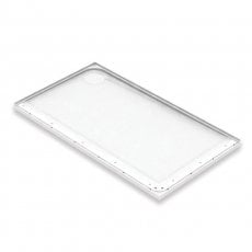 AKW Mullen Rectangular Shower Tray with Gravity Waste 1420mm x 700mm - Left Handed