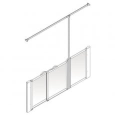 AKW Option P 900 Shower Screen 1800mm Wide - Right Handed