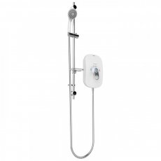 AKW SmartCare Lever White Electric Shower with Silver/White kit - 9.5kw