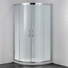 April Identiti Quadrant Shower Enclosure 900mm x 900mm - 8mm Glass