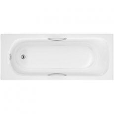 Arley Eco Rectangular Single Ended Bath with Twin Grip 1700mm x 700mm - 0 Tap Hole