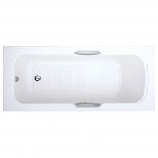 Arley Granada Rectangular Single Ended Bath with Grips 1500mm x 700mm 8mm - 0 Tap Hole