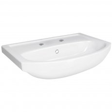 Arley Semi-Recessed Basin 500mm Wide - 2 Tap Hole