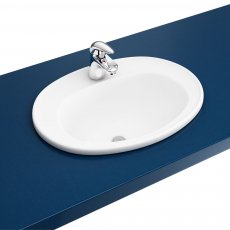 Arley Inset Countertop Basin 530mm Wide - 1 Tap Hole