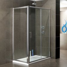 Arley Ralus 6 Sliding Shower Door 1500mm Wide - 6mm Glass