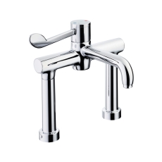 Armitage Shanks Markwik 21 Plus Thermostatic Pillar Mounted Basin Mixer with Lever Fixed Spout
