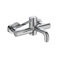 Armitage Shanks Markwik 21 Plus Thermostatic Panel Mounted Basin Mixer Tap with Lever Fixed Spout