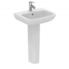 Armitage Shanks Portman 21 Basin with Full Pedestal 550mm Wide - 1 Tap hole