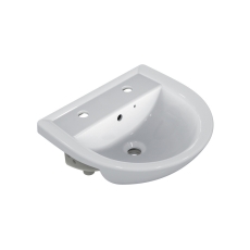 Armitage Shanks Sandringham 21 Semi-Recessed Basin 500mm Wide with Chain Hole - 2 Tap Hole