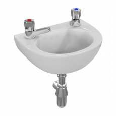 Armitage Shanks Sandringham 21 Wall Hung Handrinse Basin No Overflow 350mm Wide - 2 Tap Hole