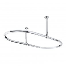 Bayswater Cicero Oval Shower Curtain Ring Chrome