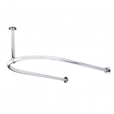 Bayswater Detta U-Shaped Shower Curtain Ring Chrome