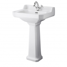 Bayswater Fitzroy Basin with Full Pedestal 560mm Wide 1 Tap Hole