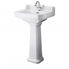 Bayswater Fitzroy Basin with Full Pedestal 500mm Wide 1 Tap Hole
