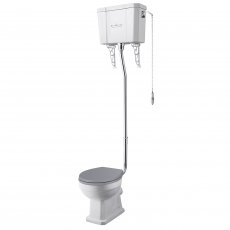 Bayswater Fitzroy High Level Toilet with Pull Chain Cistern - Excluding Seat