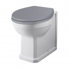 Bayswater Fitzroy Comfort Height Back to Wall Pan White - Excluding Seat