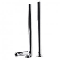 Bayswater Traditional Bath Tap Adjustable Pipe Shrouds Chrome