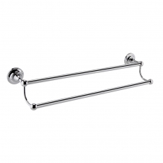 Bayswater Traditional Double Towel Bar Rail Chrome