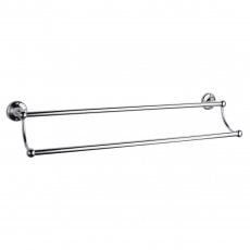 Bayswater Traditional Double Towel Bar Rail Chrome