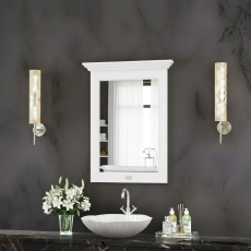 Bayswater Traditional 600mm Flat Bathroom Mirror