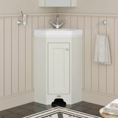Bayswater Traditional 600mm 1-Door Floor Standing Corner Vanity Unit