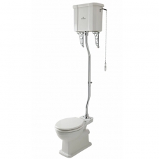 Bayswater Victrion High Level Pan with Pull Chain Cistern and Flush Pipe Kit - Excluding Seat