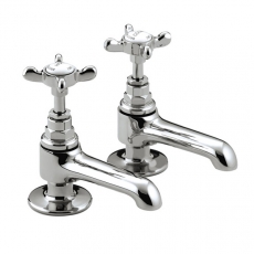 Bristan 1901 Basin Pillar Taps with Ceramic Disc Valves - Chrome