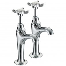 Bristan 1901 High Neck Kitchen Sink Taps Pair - Chrome