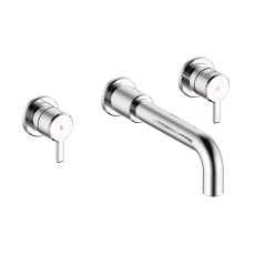 Bristan Altum 3-Hole Basin Mixer Tap Wall Mounted - Chrome