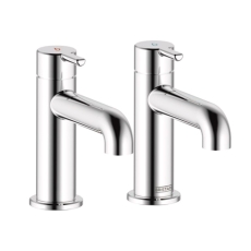 Bristan Altum Basin Taps Pair Pillar Mounted - Chrome