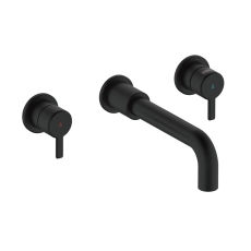 Bristan Altum 3-Hole Bath Filler Tap Wall Mounted - Black