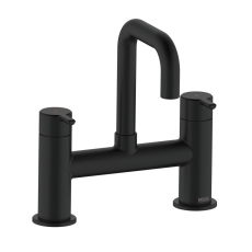 Bristan Altum Bath Filler Tap Pillar Mounted - Black