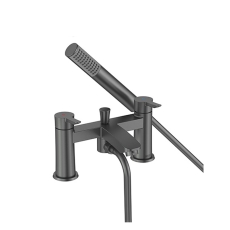 Bristan Apelo Bath Shower Mixer Tap Pillar Mounted - Gun Metal