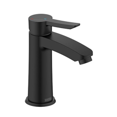 Bristan Apelo Eco Start Basin Mixer Tap with Clicker Waste - Black