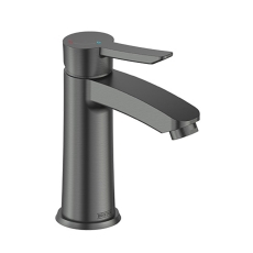 Bristan Apelo Eco Start Basin Mixer Tap with Clicker Waste - Gun Metal