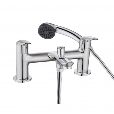 Bristan Aster Bath Shower Mixer Tap Pillar Mounted - Chrome